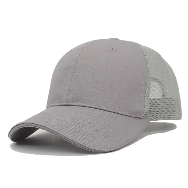 Baseball Cap Summer Solid Male Hats Caps For Men Women Mesh Snapback Gorras Female Casual Hip Hop Dad Casquette Caps