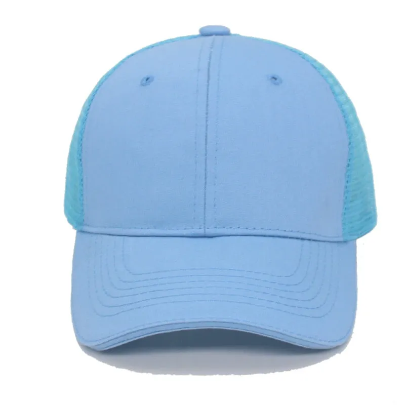 Baseball Cap Summer Solid Male Hats Caps For Men Women Mesh Snapback Gorras Female Casual Hip Hop Dad Casquette Caps