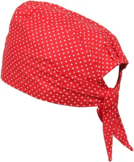 BISMAADH Bamboo Cotton Polka Dot Printed Patka Durag Headcover Skull Cap