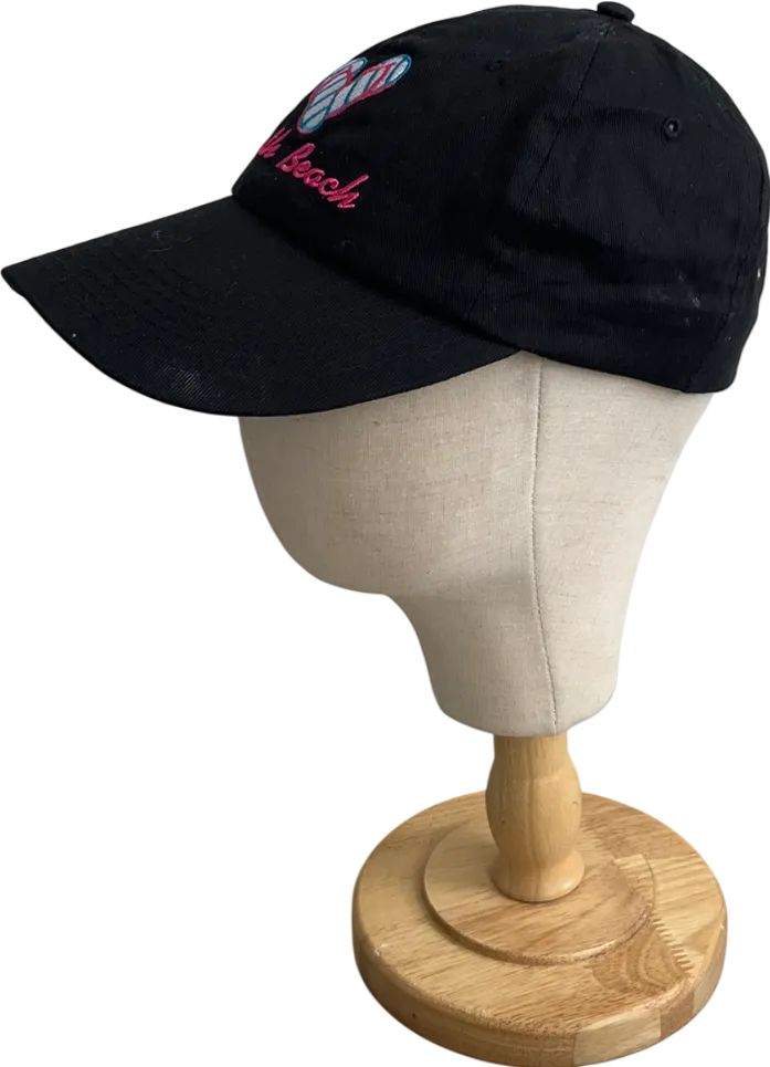 BJR Classic Headwear Black South Beach Embroidered Baseball Cap One Size