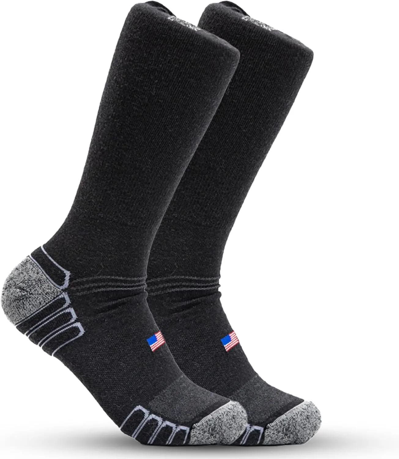 Boot Work Socks  Sweat-Wicking, Durable Wool Socks for Long Shifts  Up to 12" Boots  Made in USA