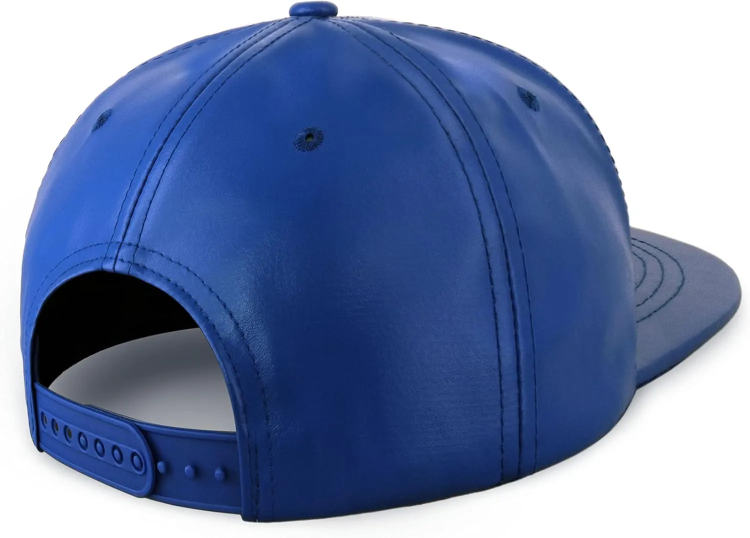 CHOK.LIDS PU Leather Flat Brim Hats for Men Women Hip Hop Baseball Snapback Blank Hats Solid Panther Black Fitted caps
