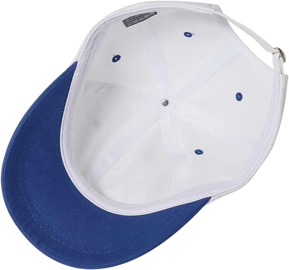 Clakllie Short Brim Baseball Cap Two-Tone 5 Panel Hats Classic Trucker Hat Unisex Skateboard Dad Hats Cotton Flat Brim Hat