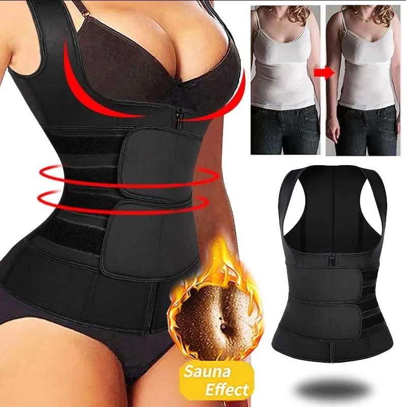 Corset Top Bodysuit Plus Size Black Shapewear Waist Trainer Corset Top