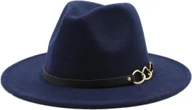 Dcvmvmn Men Fedora Hats Women Woolen Hat Jazz Hats Autumn Winter Big Along Hat