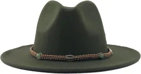 Dcvmvmn Men Wide Brim Caps Female Male Hat Jazz Cap Winter Panama Hat Fedoras Hat