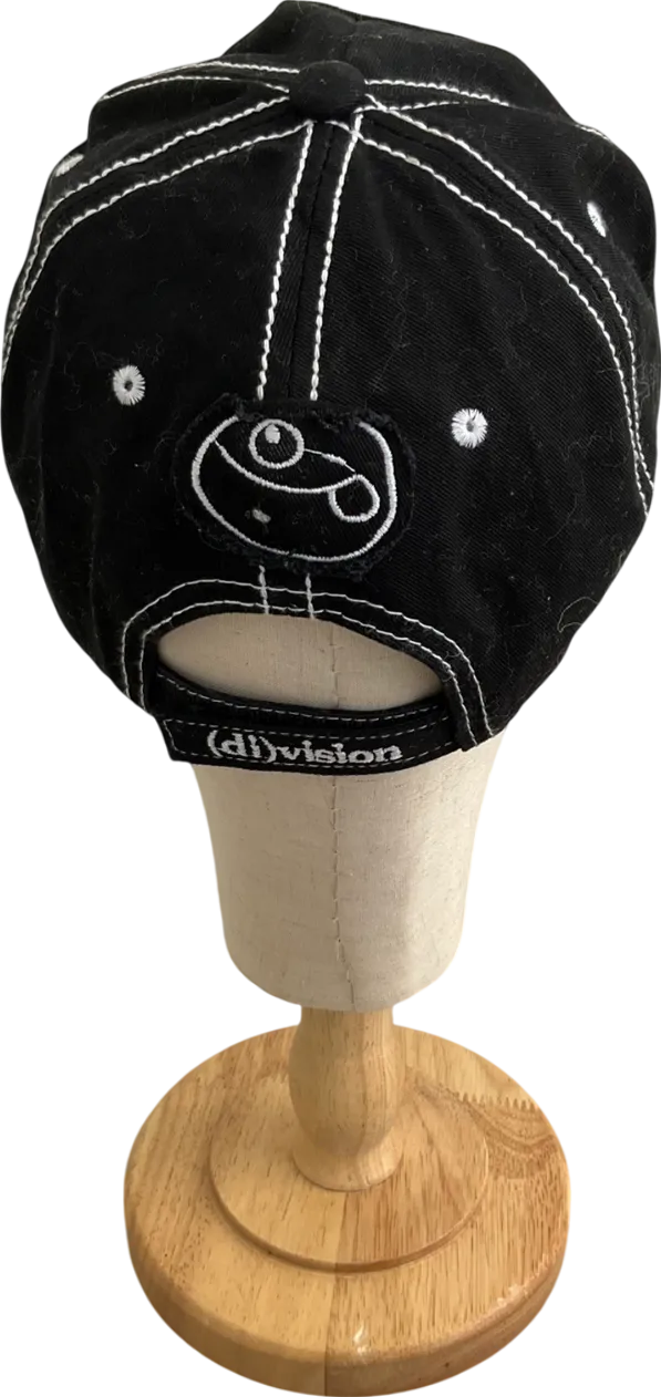 (Di)Vision Black Embroidered Cap One Size