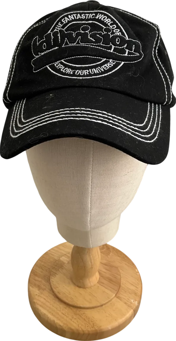 (Di)Vision Black Embroidered Cap One Size