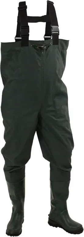 FROGG TOGGS Cascades 2-ply Poly/Rubber Waterproof Fishing Bootfoot Chest Wader for Fishing