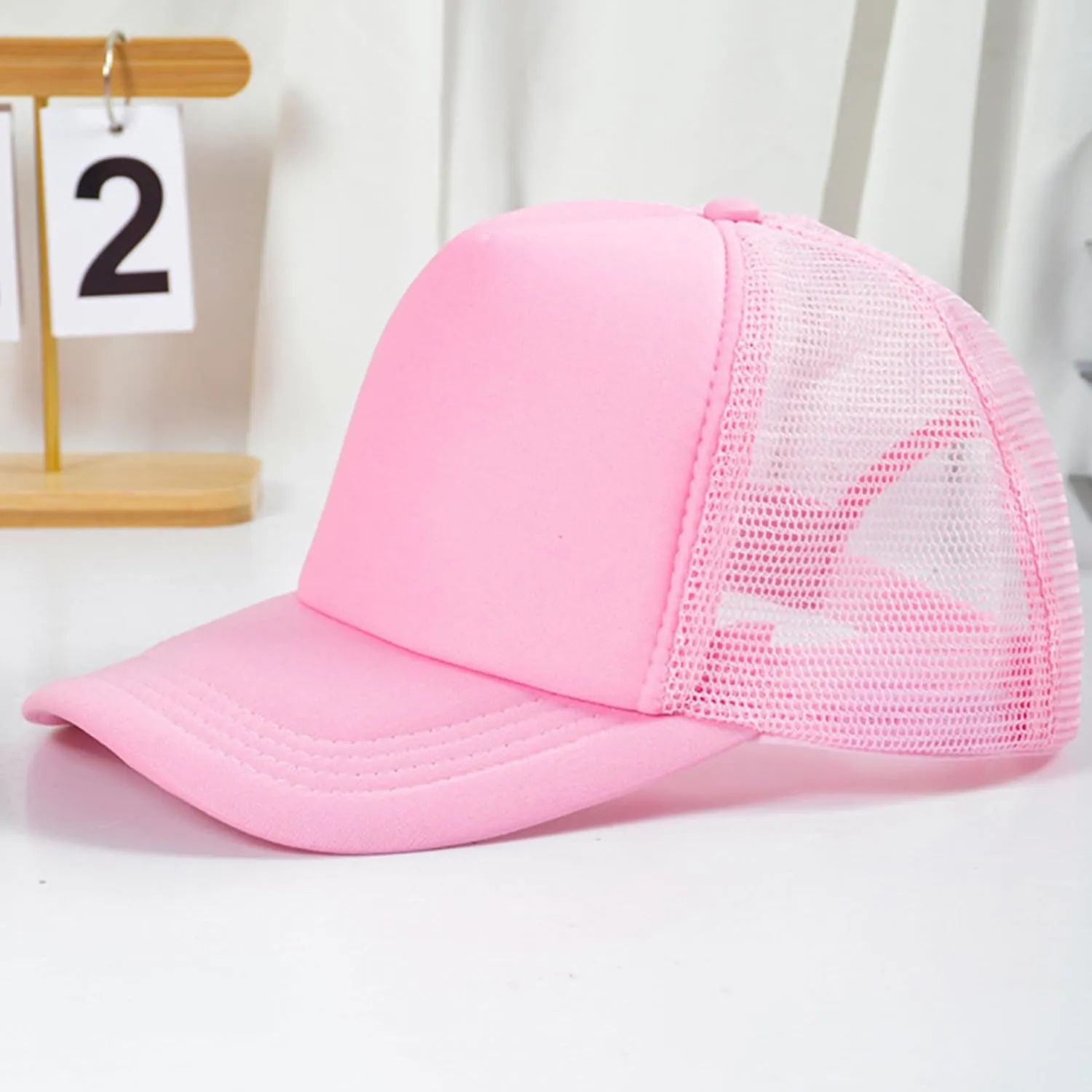 IZUS 1-4T Toddler Cute Mesh Trucker Hat Baby-Girls Foam Baseball Caps Adjustable Snapback Strap Two-Tone Visor Hat Baby-Boys