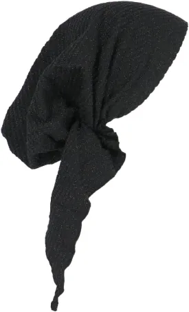 Madison Headwear Pretied Head Scarves for Women Featuring A Unique Sparkly Foil Finish and Stretchy Ribbed Fabric