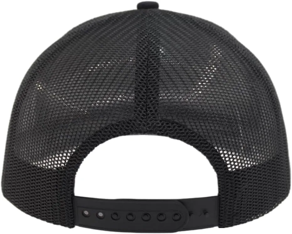 Men Flat Brim Trucker Hat(M,L,XL,XXL),Plain Blank Adjustable Solid Color Snapback Baseball Caps