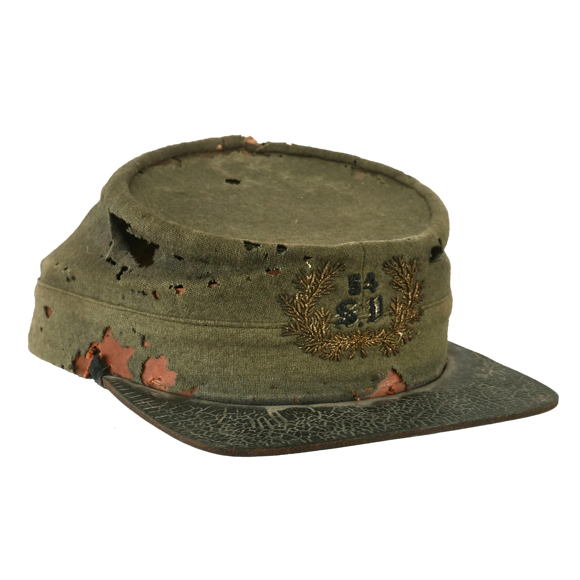 Original Early Indian Wars Model 1872 U.S. Army Kepi With Pattern 1851 Bullion Embroidered Officer’s Insignia for “54th Supply Department”