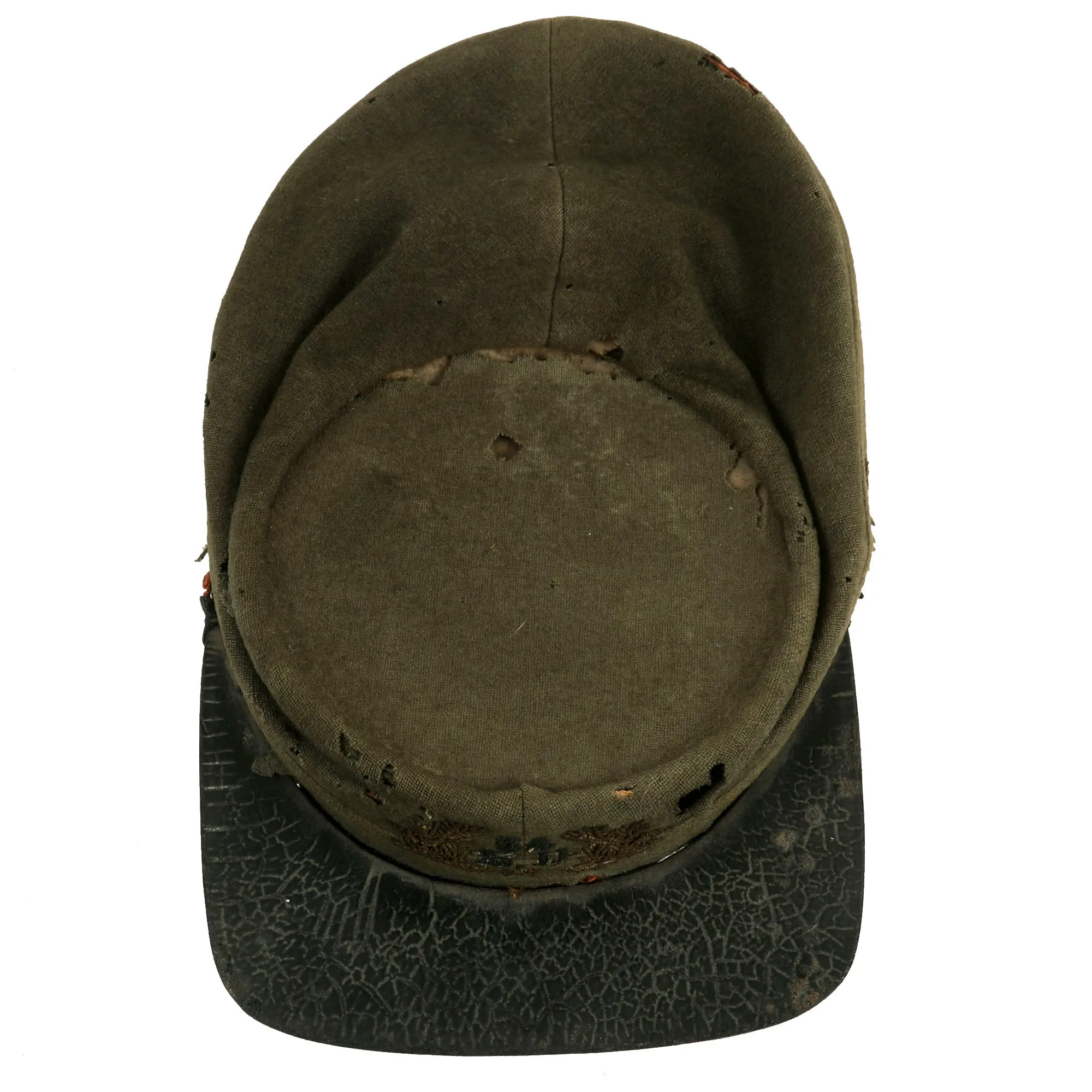 Original Early Indian Wars Model 1872 U.S. Army Kepi With Pattern 1851 Bullion Embroidered Officer’s Insignia for “54th Supply Department”