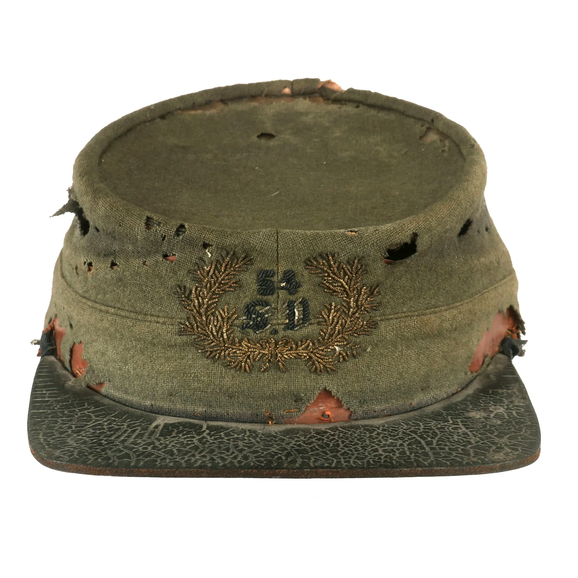 Original Early Indian Wars Model 1872 U.S. Army Kepi With Pattern 1851 Bullion Embroidered Officer’s Insignia for “54th Supply Department”