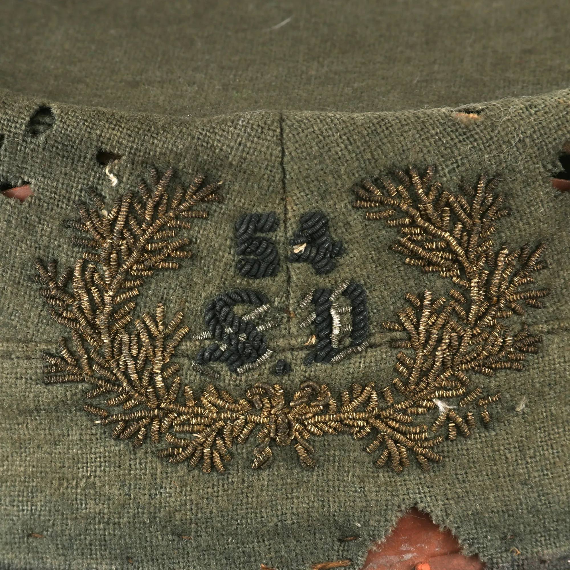 Original Early Indian Wars Model 1872 U.S. Army Kepi With Pattern 1851 Bullion Embroidered Officer’s Insignia for “54th Supply Department”