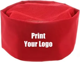 Personalized Custom Chef Hat Baker Kitchen Cooking Chef Cap with Breathable Mesh Top