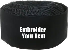 Personalized Custom Chef Hat Baker Kitchen Cooking Chef Cap with Breathable Mesh Top