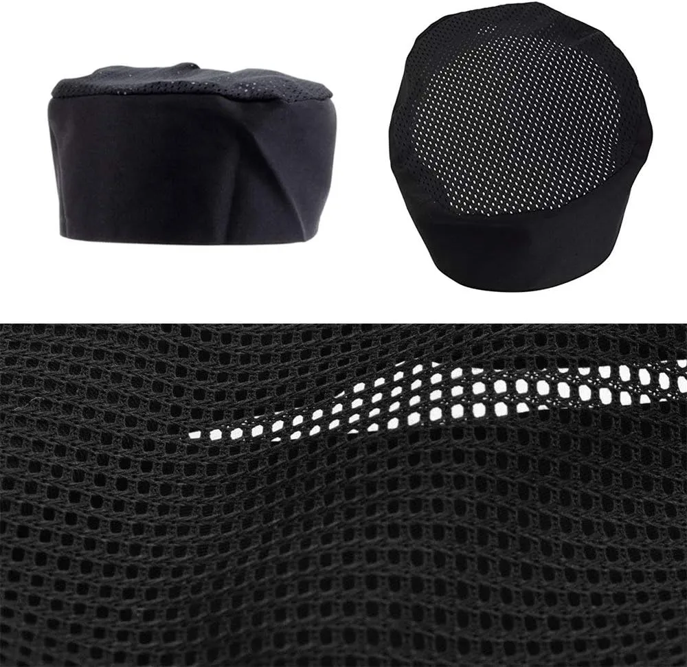 Personalized Custom Chef Hat Baker Kitchen Cooking Chef Cap with Breathable Mesh Top