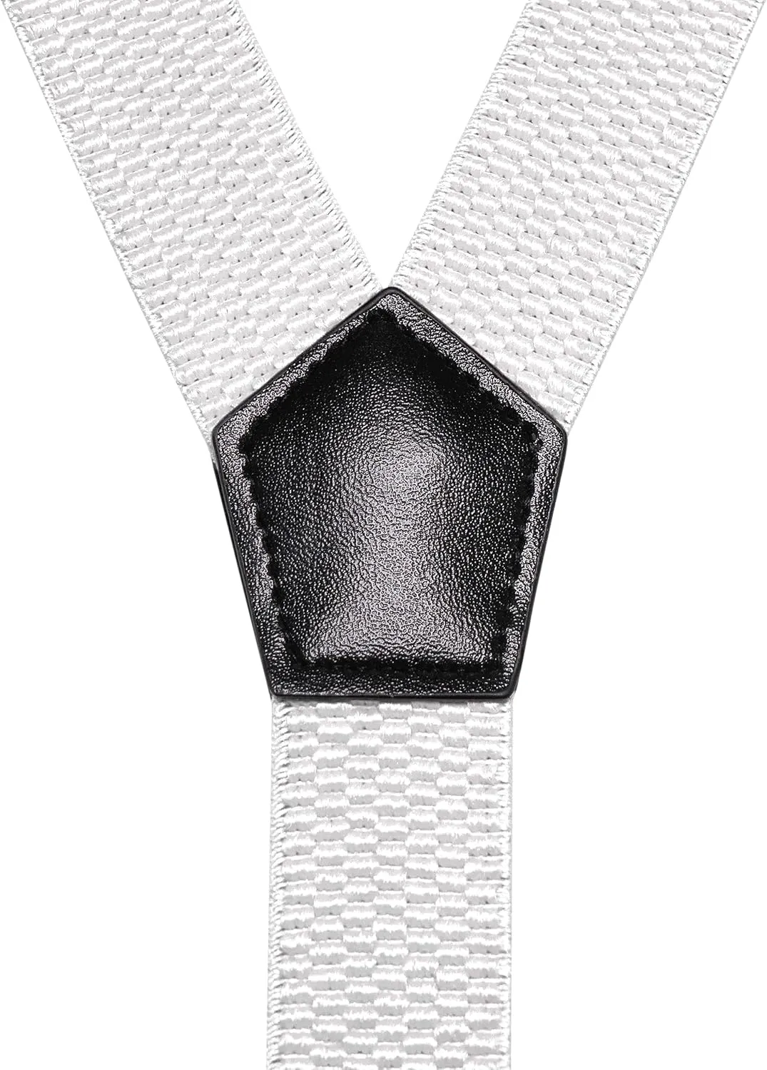 RBOCOTT Mens Solid Color Suspender with 3 Cilps Adjustable Braces