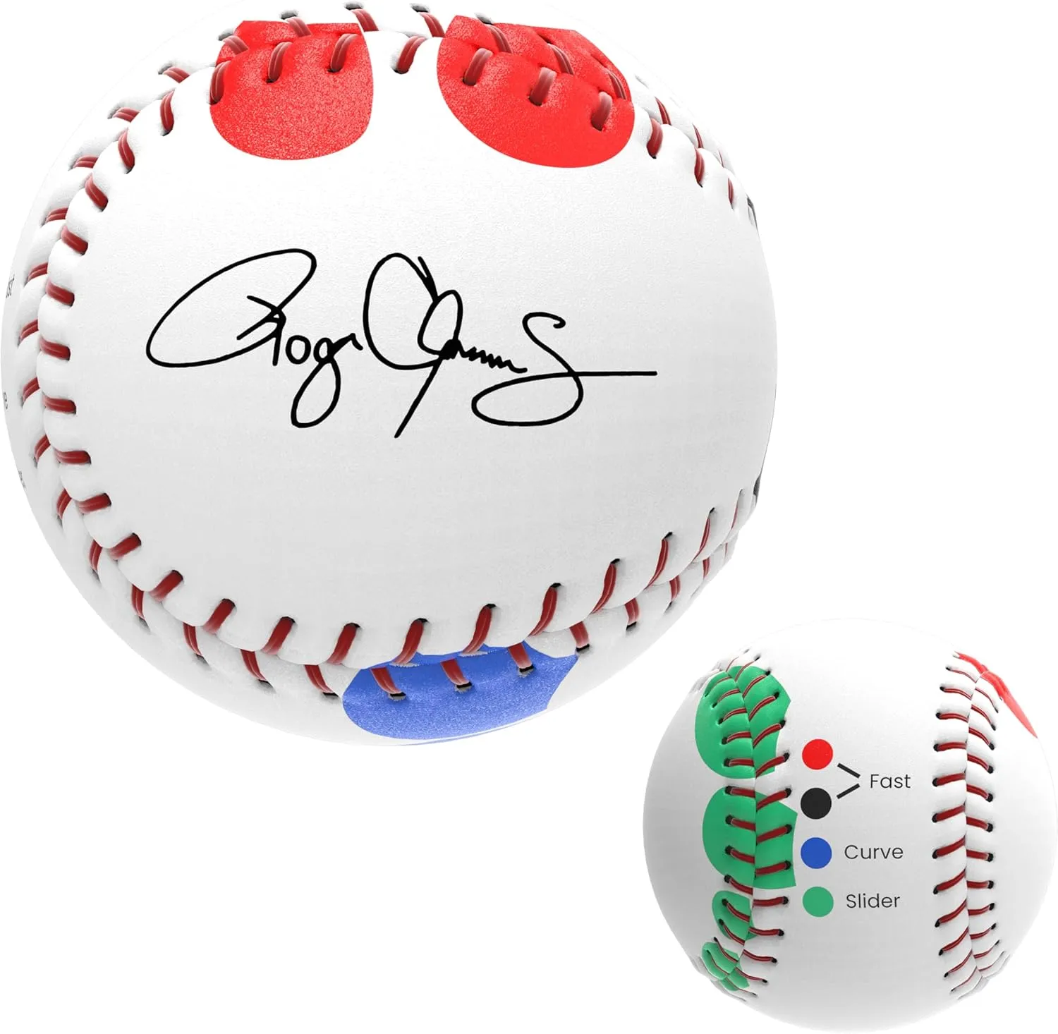 Roger Clemens Pitching Trainer | Color Coded Finger Placement Marks | Instructional Booklet Included