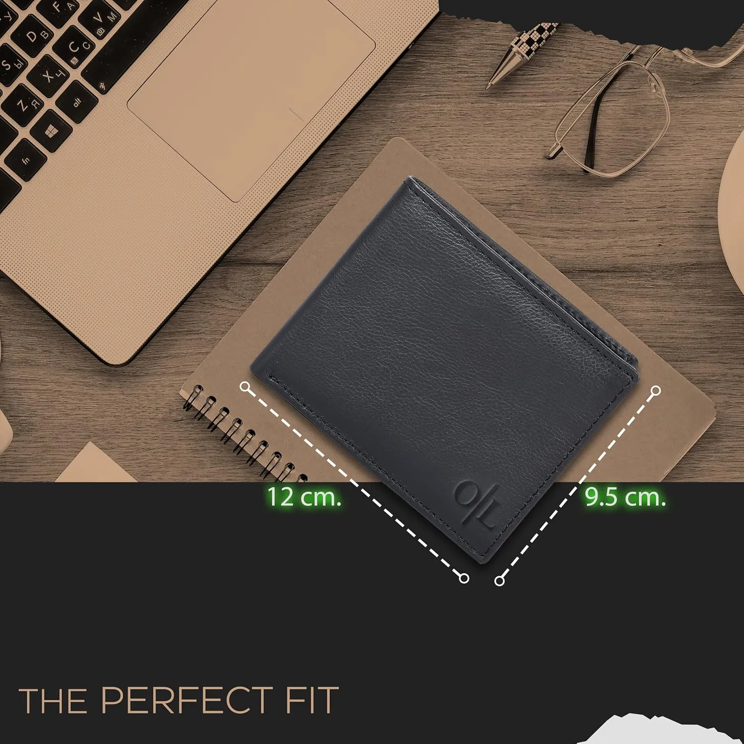 Slim Leather Wallet for Men - RFID Blocking Slim Minimalist Front Pocket - Thin & Stylish with ID Window, Gift For Men
