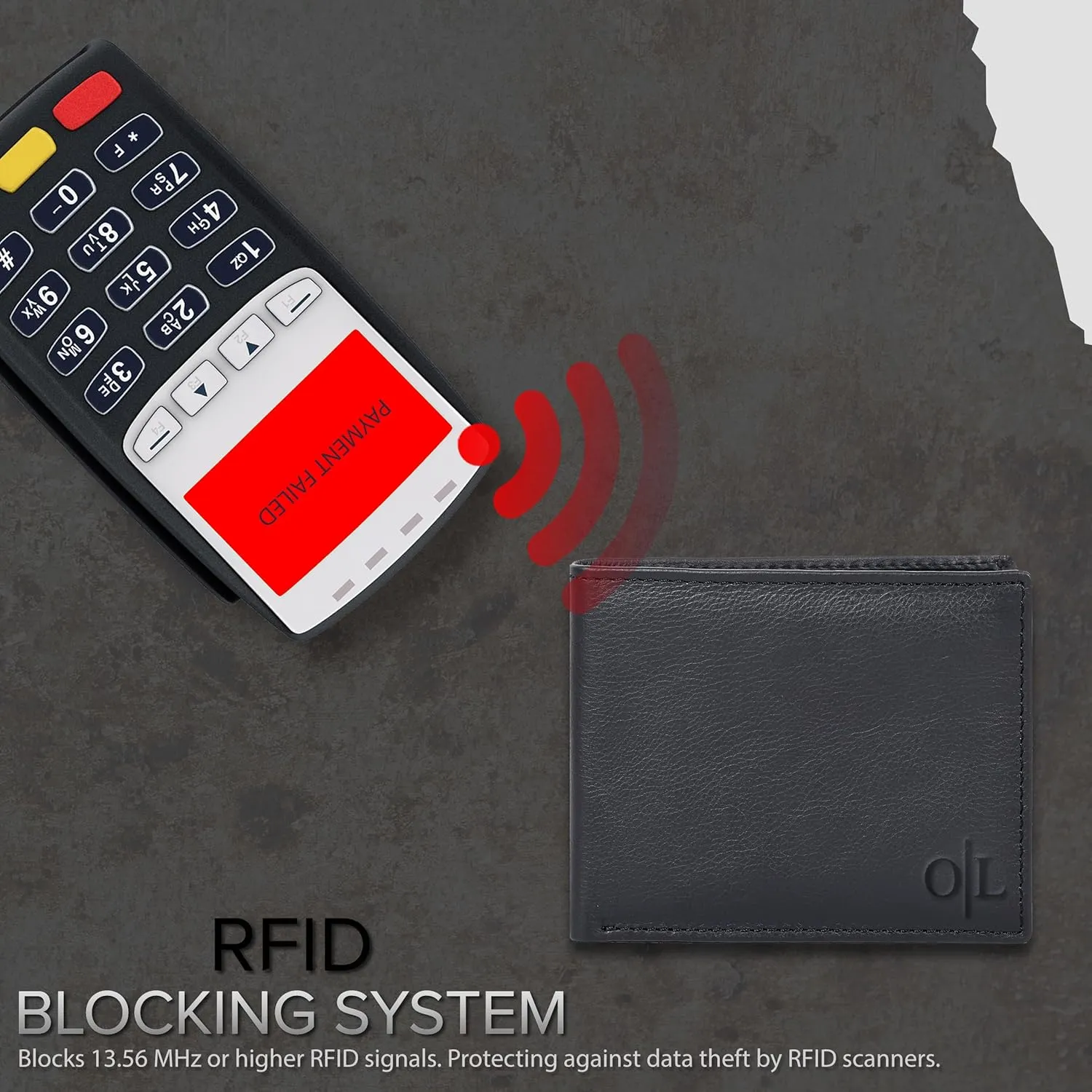 Slim Leather Wallet for Men - RFID Blocking Slim Minimalist Front Pocket - Thin & Stylish with ID Window, Gift For Men