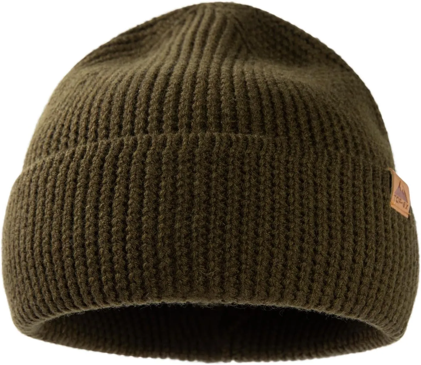 TOP-EX XL/XXL 100% Merino Wool Cuffed Beanie Hat for Men & Women, Warm Knitted Winter Hats 55-66CM