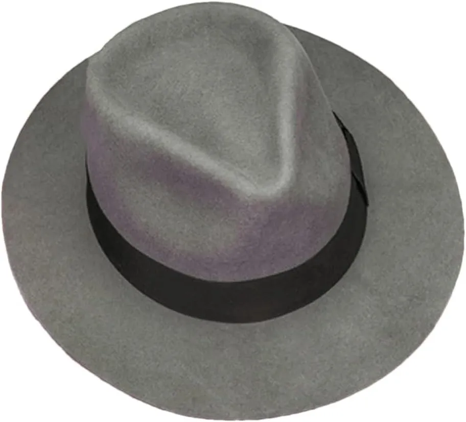 Vogrtcc Men Women's Wool Bowler Hat Jazz Party Fedora Hat