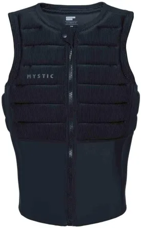 Watersports - Surf Kitesurf & Windsurfing Mens Majestic Front Zip Impact Vest Top - Black - Easy Stretch