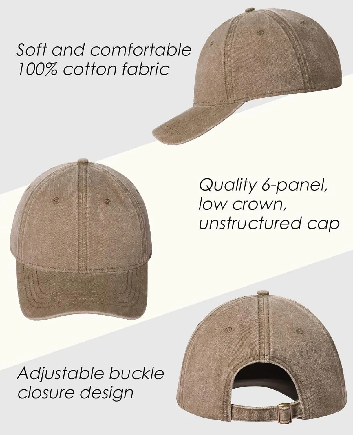XXL Oversize Washed Denim Hats Baseball Cap for Big Heads Large Pigment Dyed Dad Hat Low Profile Sports Caps 23.5"-25.5"