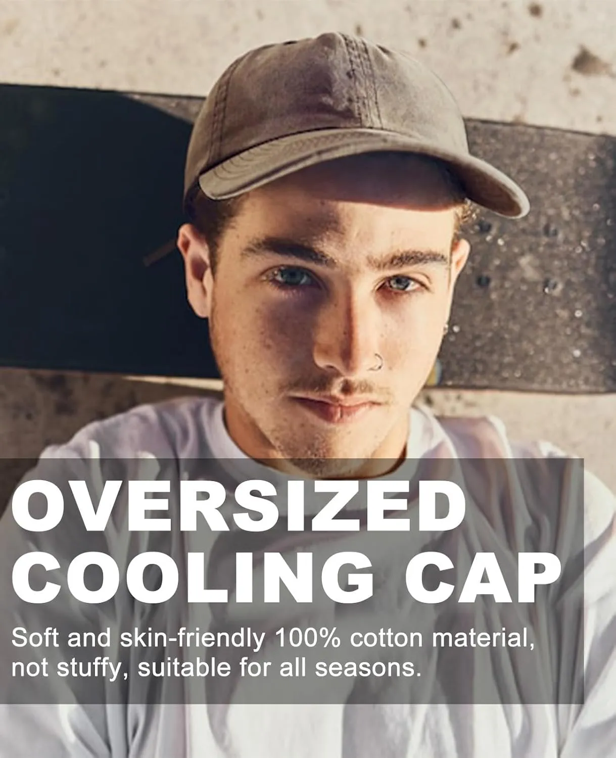 XXL Oversize Washed Denim Hats Baseball Cap for Big Heads Large Pigment Dyed Dad Hat Low Profile Sports Caps 23.5"-25.5"